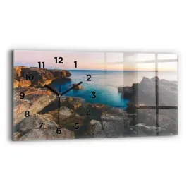 poziomy-zegar-szklany-scienny-do-salonu-ze-wzorem-krajobraz-morza-60x30-cm