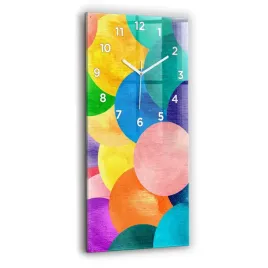 pionowy-zegar-szklany-scienny-do-biura-z-grafika-abstrakcyjne-kola-30x60-cm