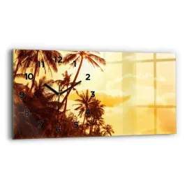 dekoracyjny-poziomy-foto-zegar-szklany-na-sciane-sloneczne-palmy-60x30-cm