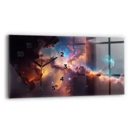 poziomy-zegar-szklany-do-kuchni-ze-wzorem-kosmiczny-swiat-gwiazd-60x30-cm