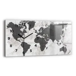 designerski-zegar-szklany-do-wnetrz-z-nadrukiem-mapa-swiata-beton-60x30-cm