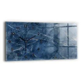 elegancki-foto-zegar-szklany-na-sciane-tekstura-niebieski-marmur-60x30-cm