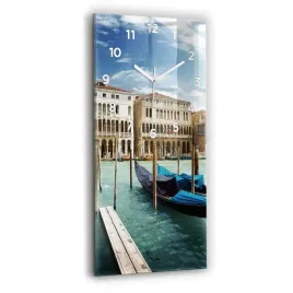 zegar-szklany-scienny-do-salonu-z-grafika-gondole-wenecja-wlochy-30x60-cm