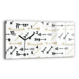 zegar-szklany-na-sciane-z-nadrukiem-geometryczny-wzor-hipsterski-60x30-cm