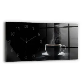 poziomy-zegar-szklany-designerski-ze-wzorem-filizanka-czarnej-kawy-60x30-cm