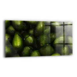 designerski-zegar-szklany-do-wnetrz-ze-stylowym-nadrukiem-awokado-60x30-cm