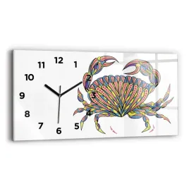 scienny-poziomy-zegar-szklany-ze-stylowym-nadrukiem-krab-etniczny-60x30-cm