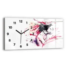 poziomy-zegar-szklany-do-kuchni-z-nadrukiem-abstrakcja-kochankow-60x30-cm