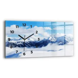 dekoracyjny-poziomy-zegar-szklany-na-sciane-ze-wzorem-panorama-gor-60x30-cm