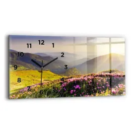 poziomy-zegar-szklany-scienny-do-nowoczesnych-wnetrz-krajobraz-gor-60x30-cm