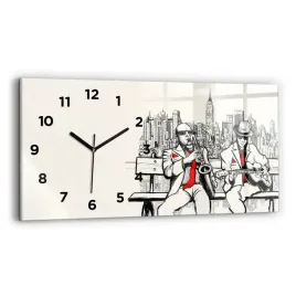 zegar-szklany-do-kuchni-ze-stylowym-nadrukiem-jazz-w-nowym-jorku-60x30-cm