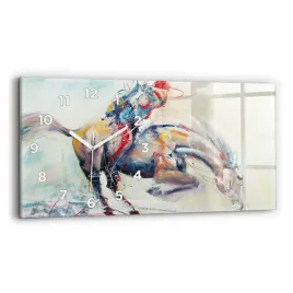 ladny-poziomy-zegar-szklany-na-sciane-ilustracja-galopujace-konie-60x30-cm