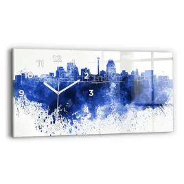 poziomy-zegar-szklany-designerski-z-nadrukiem-san-antonio-akwarele-60x30-cm