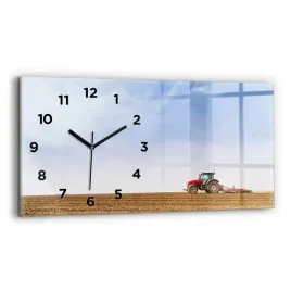 duzy-poziomy-foto-zegar-szklany-do-mieszkania-rolnik-w-traktorze-60x30-cm