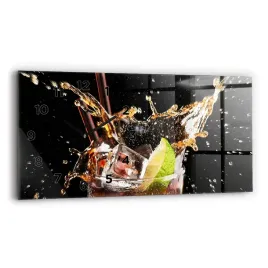 duzy-poziomy-zegar-szklany-do-mieszkania-z-nadrukiem-drink-z-lodem-60x30-cm