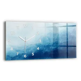 poziomy-zegar-szklany-scienny-do-salonu-z-grafika-abstrakcja-woda-60x30-cm