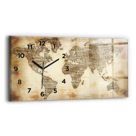 designerski-poziomy-foto-zegar-szklany-do-wnetrz-stara-mapa-swiata-60x30-cm
