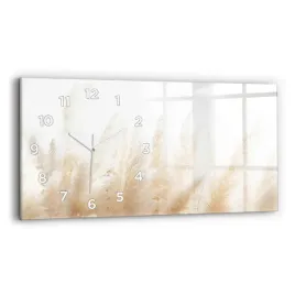 poziomy-zegar-szklany-scienny-do-salonu-z-grafika-zboze-abstrakcja-60x30-cm