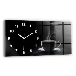 poziomy-zegar-szklany-do-salonu-ze-wzorem-filizanka-czarnej-kawy-60x30-cm