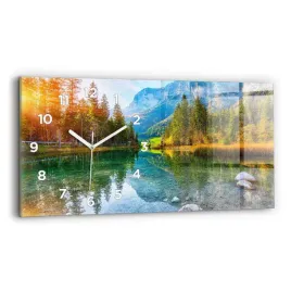 poziomy-zegar-szklany-do-sypialni-z-nadrukiem-rzeka-gory-krajobraz-60x30-cm