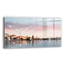 elegancki-zegar-szklany-na-sciane-ze-wzorem-most-karola-w-pradze-60x30-cm