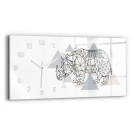 minimalistyczny-zegar-szklany-scienny-z-grafika-geometryczny-wzor-60x30-cm