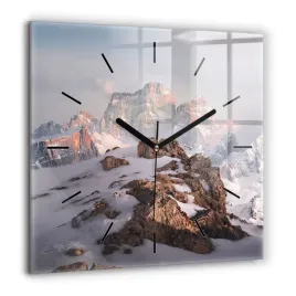 zegar-szklany-do-sypialni-z-nadrukiem-gora-pokryta-sniegiem-duzy-60x60-cm