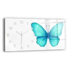 poziomy-zegar-szklany-do-salonu-z-nadrukiem-turkusowy-letni-motyl-60x30-cm