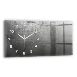 poziomy-zegar-szklany-scienny-do-biura-ze-wzorem-metalowa-sciana-60x30-cm