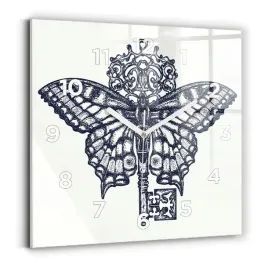 duzy-kwadratowy-zegar-scienny-na-sciane-motyl-i-klucz-styl-boho-30x30-cm
