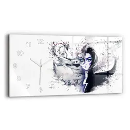 elegancki-poziomy-foto-zegar-szklany-na-sciane-ilustracja-kobiety-60x30-cm