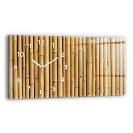 duzy-poziomy-zegar-szklany-do-mieszkania-z-grafika-bambusowe-kije-60x30-cm