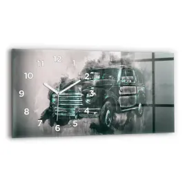 poziomy-zegar-szklany-dekoracyjny-na-sciane-oldschoolowy-samochod-60x30-cm