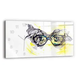 zegar-szklany-scienny-do-biura-ze-stylowym-nadrukiem-oczy-okulary-60x30-cm