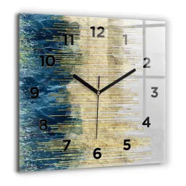 zegar-szklany-scienny-do-salonu-ze-wzorem-dekoracyjny-wzor-i-zloto-60x60-cm