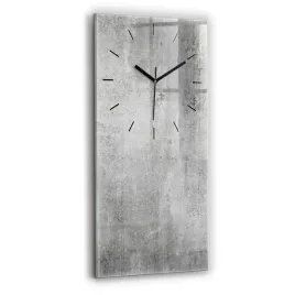 scienny-pionowy-zegar-szklany-ze-stylowym-nadrukiem-surowa-sciana-30x60-cm