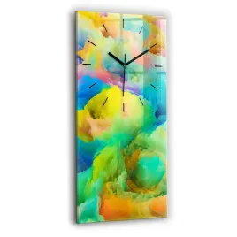 designerski-zegar-szklany-do-wnetrz-ze-wzorem-fraktalna-tekstura-30x60-cm