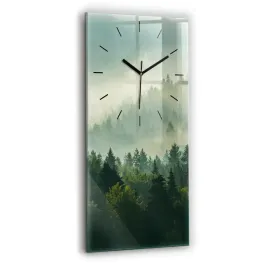 pionowy-zegar-szklany-do-kuchni-z-nadrukiem-wschod-slonca-beskidy-30x60-cm