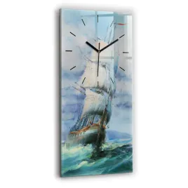 zegar-szklany-designerski-ze-stylowym-nadrukiem-statek-na-wodzie-30x60-cm