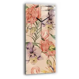 pionowy-zegar-szklany-scienny-ze-wzorem-tropikalne-liscie-palmowe-30x60-cm