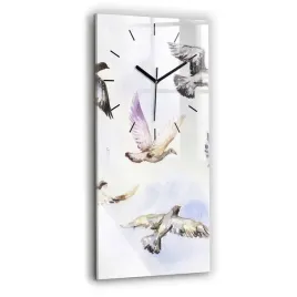 pionowy-zegar-szklany-do-kuchni-na-sciane-z-nadrukiem-lecace-ptaki-30x60-cm