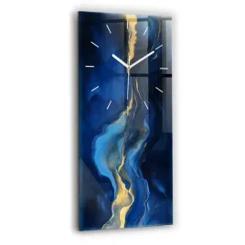 designerski-pionowy-foto-zegar-szklany-do-wnetrz-niebieski-marmur-30x60-cm