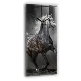 pionowy-zegar-szklany-do-kuchni-na-sciane-z-grafika-galopujacy-kon-30x60-cm