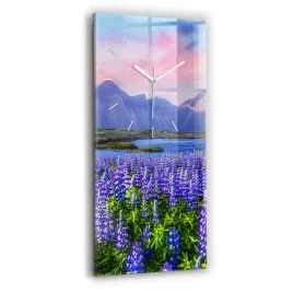 pionowy-zegar-szklany-do-salonu-z-grafika-widok-na-gory-islandia-30x60-cm