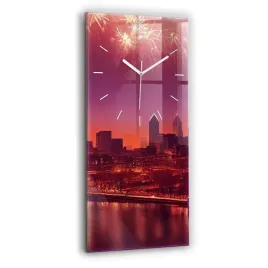 zegar-szklany-designerski-z-nadrukiem-miasto-noca-w-philadelphia-30x60-cm