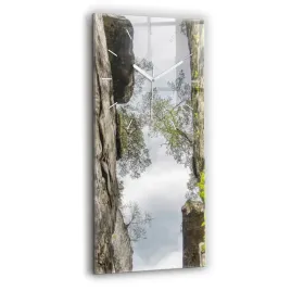 pionowy-zegar-szklany-do-salonu-ze-wzorem-skalne-miasto-w-czechach-30x60-cm