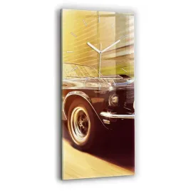 wiszacy-pionowy-zegar-szklany-z-grafika-klasyczny-stary-samochod-30x60-cm