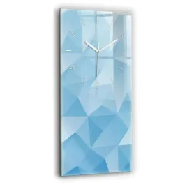 designerski-zegar-szklany-do-wnetrz-ze-wzorem-trojkaty-abstrakcja-30x60-cm