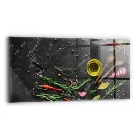dekoracyjny-zegar-szklany-na-sciane-ze-wzorem-przyprawy-na-blacie-60x30-cm