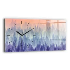 zegar-szklany-scienny-do-nowoczesnych-wnetrz-z-grafika-las-we-mgle-60x30-cm